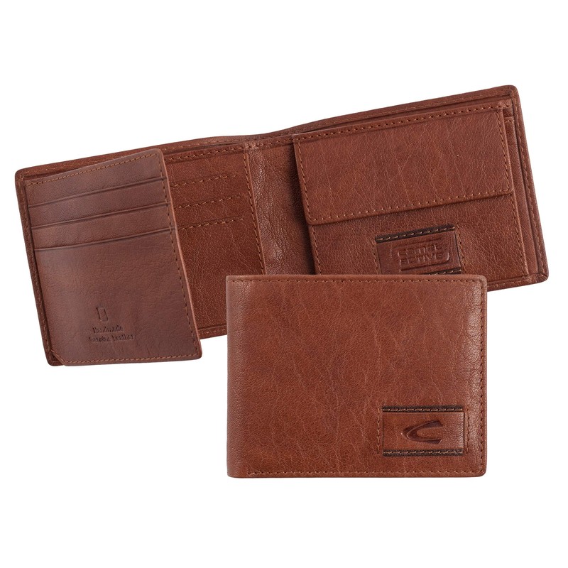 camel active Panama Herren Geldbörse Klein Querformat Leder Klein Cognac