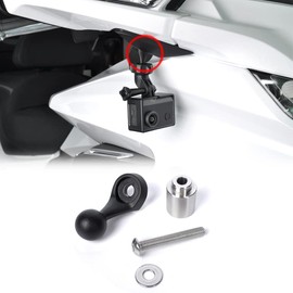 Panical Aluminum Alloy Rear View Mirror Camera Frame Bracket Accessory Mounting Kit for Honda Gold Wing GL1800 F6B 2018-2023 Motorcycle