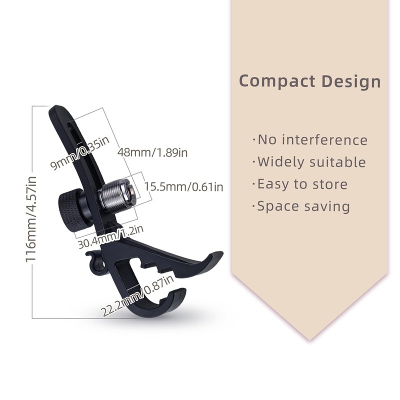 4 Piece Microphone Clip Shockproof Drum Microphone Clips Set on