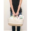 Mila Millie Baby Large Cotton Rope Diaper Caddy,Organizer Storage Bin