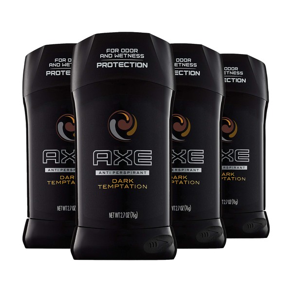 AXE Antiperspirant Deodorant 48 Hour Sweat and Odor Protection Dark Temptation Deodorant for Men 2.7 oz, 4 Count