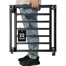 22" Plant Caddy with Wheels Heavy Duty,600Lbs Large Metal Plant Dolly,Rolling Square Plant Stand with Industrial Casters,Rust-Proof Plant Rollers for Large Planters,Pots,1 Pack