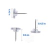 ZanXinY 200pcs Push Pins,Clear Push Pins, Map Tacks, Clear Thumb