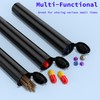 116mm Tubes Black King Size Tube with Pop Top Open