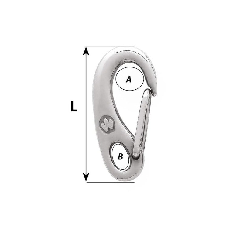Wichard Safety Snap Hook - 50mm