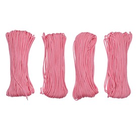 Paracord Planet 550 Paracord – 400 Feet Total (Four 100 FT Pieces) – Type 3 Parachute Cord with 7 Inner Strands – 100% Nylon Cord Made in The USA – Tactical Camping and Hiking Survival Rope