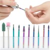 Kit Manicura Profesional Uña Pedicure Fresa Broca 10pzs Fresa Broca