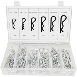 Swordfish 30110 100 Piece Larger Size Zinc Plated Steel Hitch Pin Assortment
