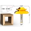 YONICO Lock Miter Router Bit Set 3 Bit 45 Degree