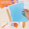 FREBLASO 5 Subject Notebook with Removable Dividers Tabs, 300 Pages