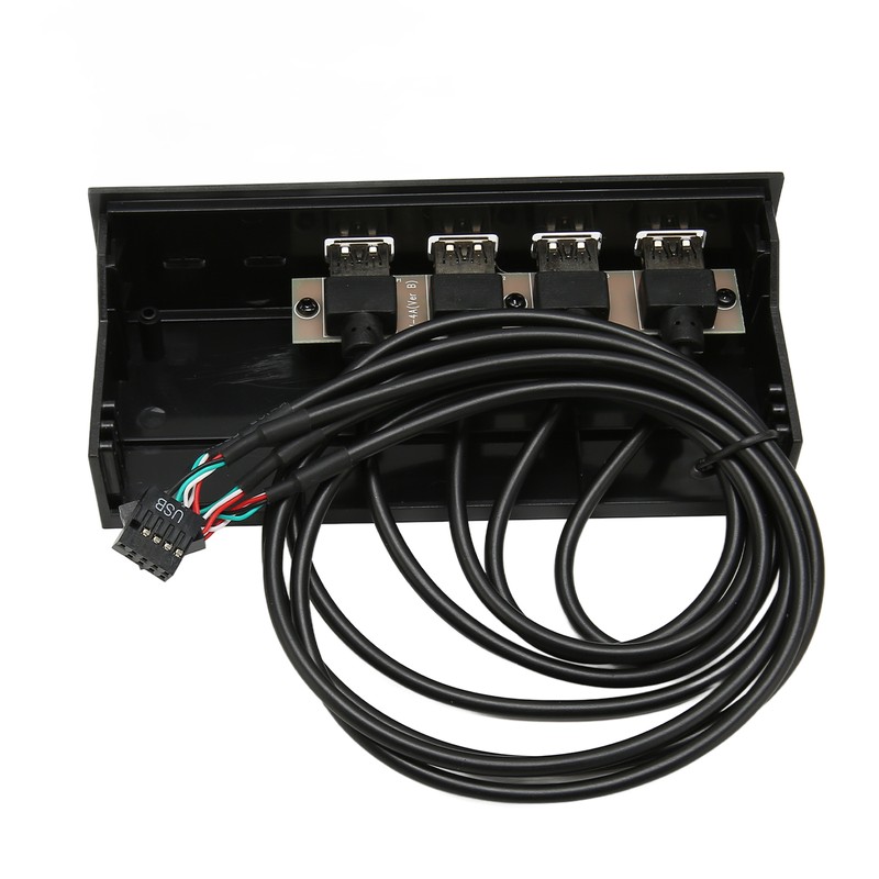 5.25 Inch USB2.0 Hub Front Panel Multifunctional 4 Ports 19pin