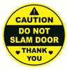 Caution Do Not slam Door Sticker,3inch 10pcs Yellow Do Not