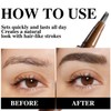 MOTIBACK Eyebrow Pen - Waterproof Brow Pencil with Angled Brush,