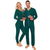 SWOMOG Matching Family Onesise Pajamas Christmas Long Sleeve PJ's Sets