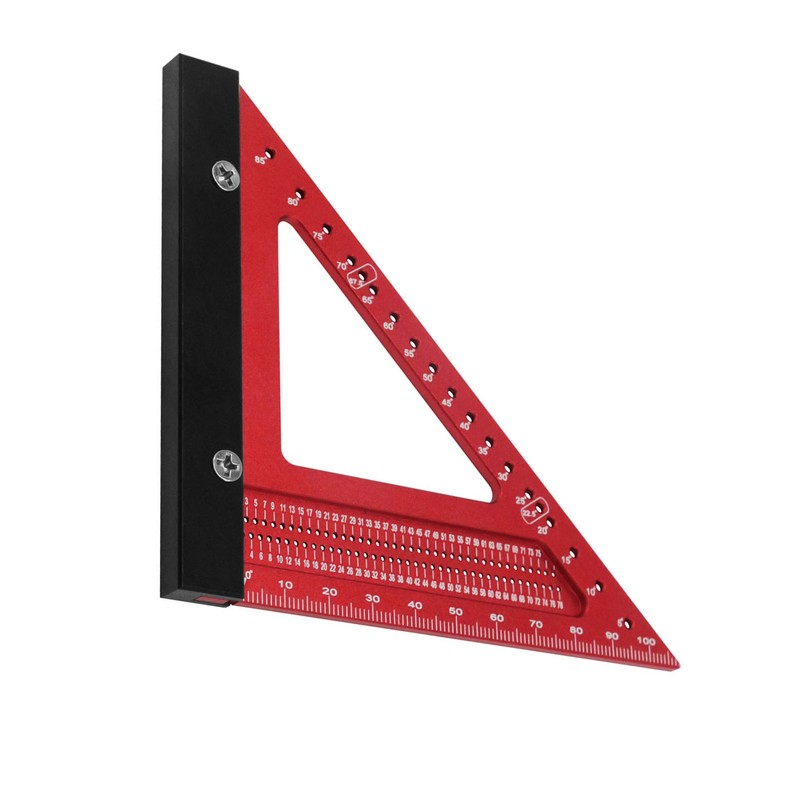 Woodworking Triangle Ruler Aluminum Alloy High Accuracy Portable Rafter Square
