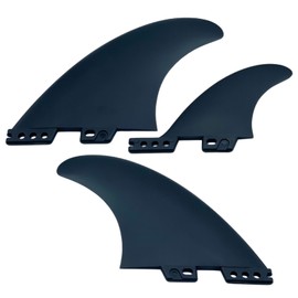 TIGRE BLANC Surf Board Fins Twin Stabilizer Mid Length General Purpose Surf Short Board Set of 3 FCSII