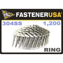 1 1/4" Ring 304 Stainless Coil Roofing Nails 1.2M RoofPak