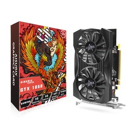 AISURIX GTX 1050 Ti 4G Graphics Card, 128 Bit GDDR5 PCI Express 3.0 Graphics Card, DVI VGA HDMI Graphics Card with Twin Freeze Fans