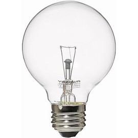 Yazawa Corporation GC100V57W70 Ball Bulb, 60W Shape, Diameter 2.8 inches (70 mm), Clear