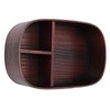 Wooden Lunch Box Portable Food Container Tablewares for Home Office