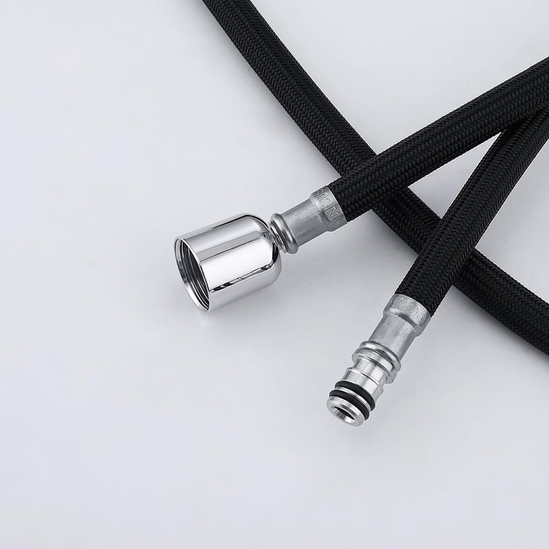Black Kitchen Faucet Hose Replacement M15*1MM X G1/2,Kitchen Sink pull