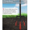 AnBaiMei Outdoor Double Shepherds Hook with 5 Prong Base, 76