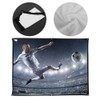 4:3 Thickened 100% Polyester Portable Foldable White Soft Projector Screen