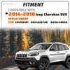 KUAFU Grille Shutter Assembly Compatible with 2014-2018 Jeep Cherokee SUV