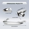 Gaogsiy Maniglie Cromate Anteriori per Lancia Ypsilon 2003-2011