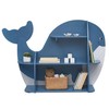 Delta Children Whale Bookcase - Greenguard Gold Certified, Blue
