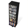 Hawthorne Collections 53" 2-Sided Media Spinning Tower in Black