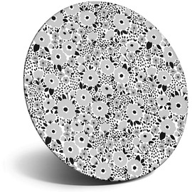 Destination Vinyl ltd Magnet for Refrigerator, Fridge BW - Pretty Flowers Cute Floral for Office, Cabinet and Whiteboard, Magnetic Stickers, 42349