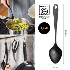 Fiskars Essential 1079057 Pointed Spoon Plastic Length 29.5 cm Black