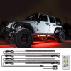 KEEPDSGN 6PCS RGB LED Under Car Underglow body Light Strip