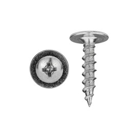 Rok Hardware 1000 Pack #8 x 7/8" Deep Coarse Thread Phillips Truss Head Wood Drawer Front Adjustment Screws Zinc MDF