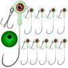 QualyQualy Crappie Jig Heads, 10pack Crappie Jigs Fishing Jig Heads