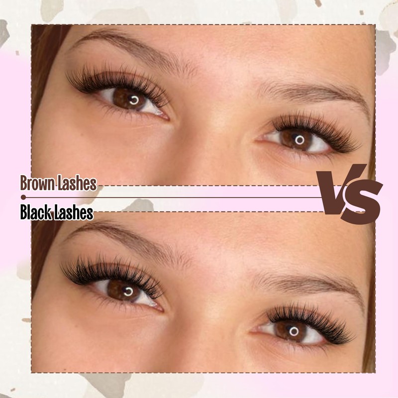 Brown Lash Clusters Kit Dark Brown Eyelash Clusters Gently Fluffy