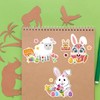 Easter Stickers for Kids, 24 x Make-a-face Easter Eggs Rabbits