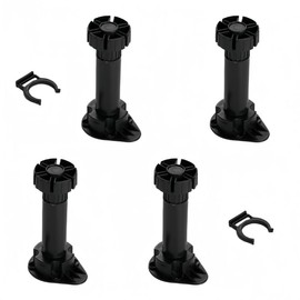 Haisiboya 4 Pcs Adjustable Furniture Legs,Furniture Leveling Foot,Adjustable Height 100mm to 130mm,Adjustable Feet for Kitchen or Bathroom Cabinet