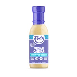 Fody Foods Ceasar Salad Dressing, 8 Oz, Garlic and Onion Free, Low FODMAP Certified, Gut & IBS Friendly, Vegan, Non-GMO, Gluten Free, Keto Friendly