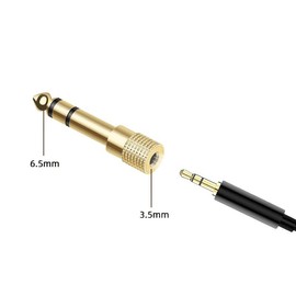 6.35mm to 3.5mm Stereo Headphone Adapter, Dafensoy 6.35mm (1/4'') Male to 3.5mm(1/8'') Female Stereo Adapter Gold Plated Connectors, for Headphone, Amp Adapte,Digital Piano Etc 3-Pack
