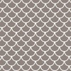 CafePress Neutral Brown Fish Scales Pattern Round 4" MDF Holiday