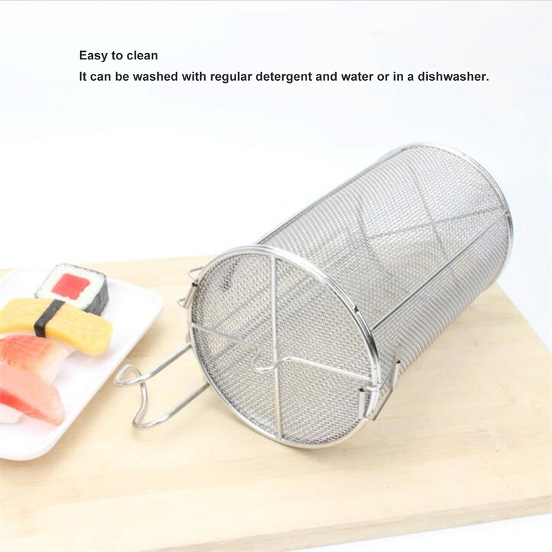 Stainless Steel Spice Seasoning Strainer Collapsible Telescopic Handle Soup Seasonings