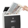 Black Mailboxes with Key Lock, Wall Mounted Large Capacity Mailbox,