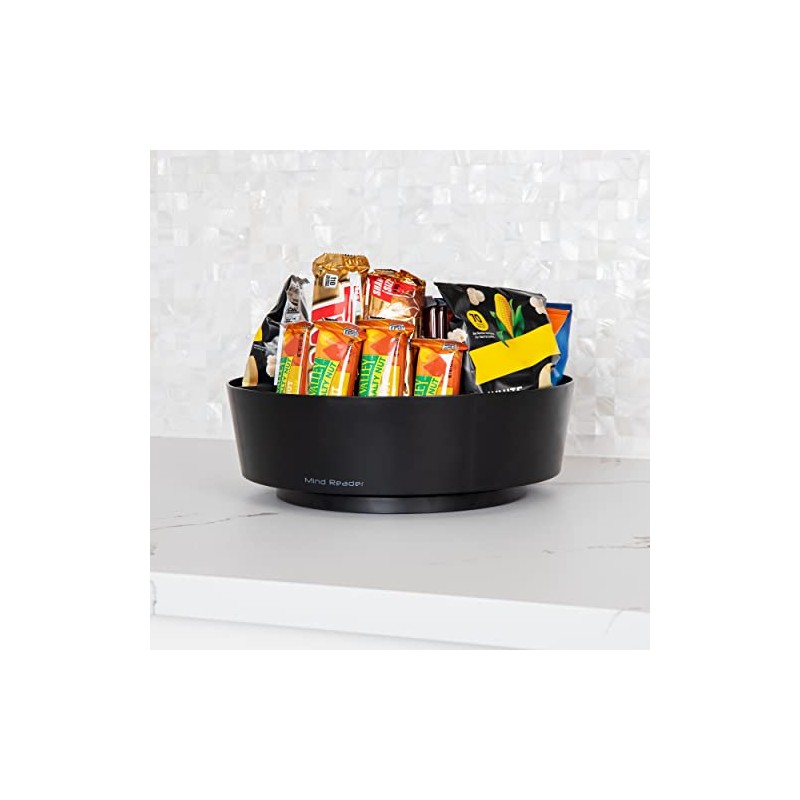 Betesh Mind Reader Snack Carousel, Countertop Organizer, Snack Tray, Condiment