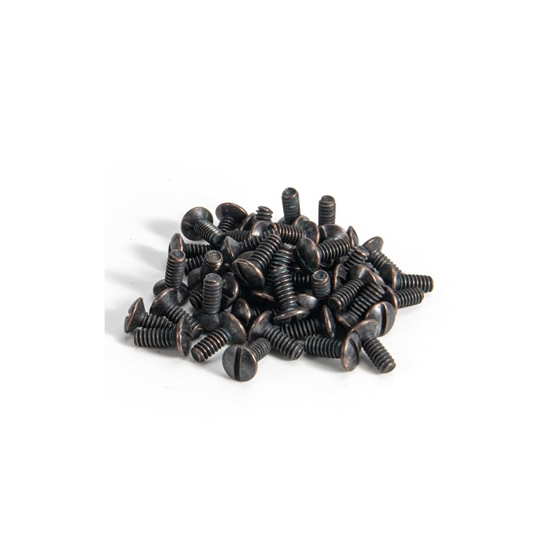 Henne Bery 3/8" Long 6-32 Thread, Oval Head Milled Slot