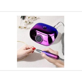 35000RPM Professional high Speed Nail Drill Machine with Electric Sanding Pen, 4000 mah Rechargeable Large Battery, 11 Nail Drill Bits for Acrylic, Manicure, Pedicure for Home, Salon (Gradient)