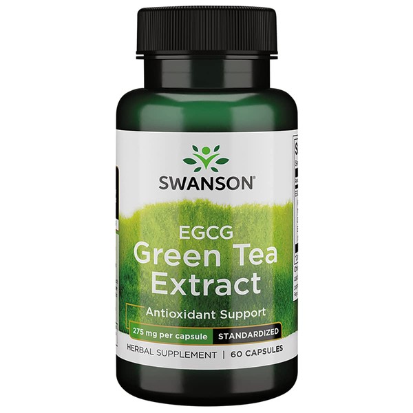 Swanson Egcg Super-Strength Green Tea 275 Milligrams 60 Capsules