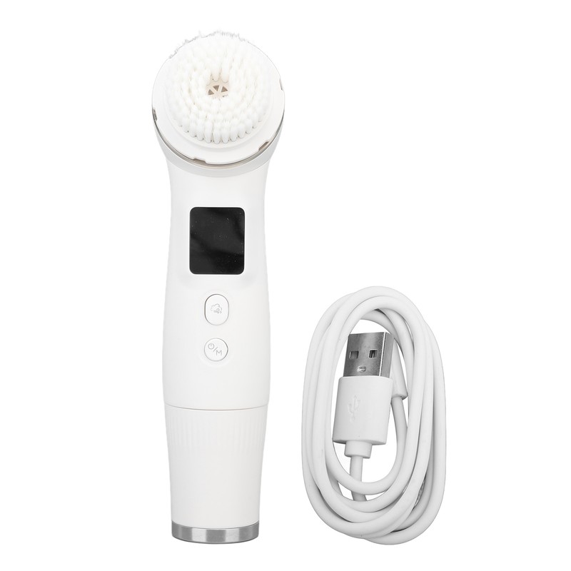 Facial Cleanser Massager LCD Display IPX7 Waterproof 3 Modes USB