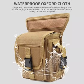 Unbranded Tactical Drop Leg Bag Bag Military Waist Bag Weapons Waterproof Drop Thigh Pouch